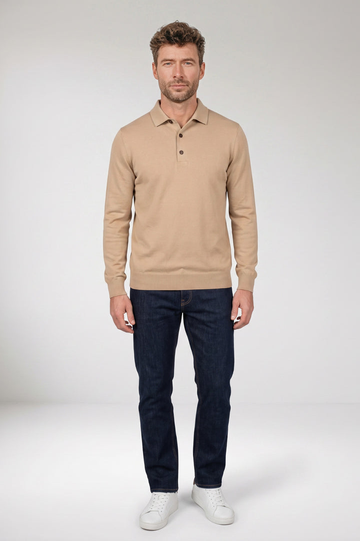 Giordano Triveso Tencel™ Lyocell Polo - Beige