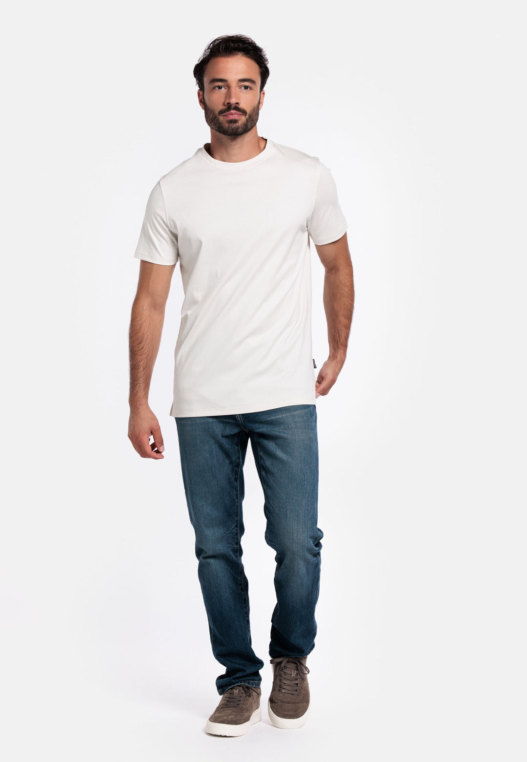 Giordano Luca Liquid Cotton T-Shirt - Wit