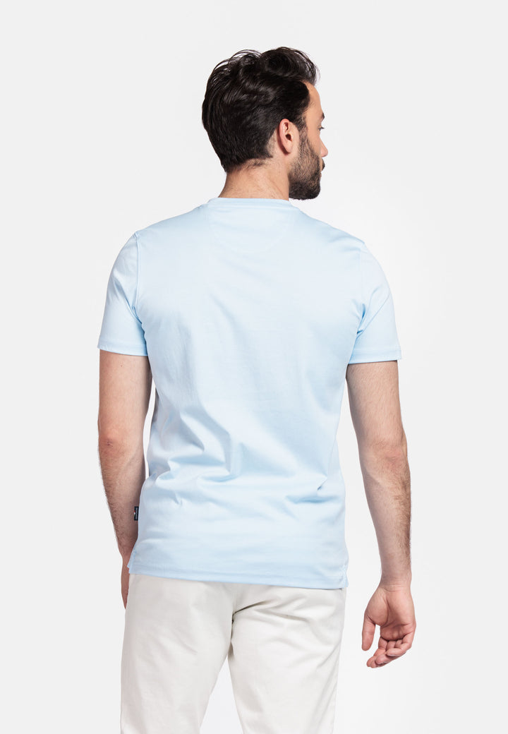 Giordano Luca Liquid Cotton T-Shirt - Lichtblauw