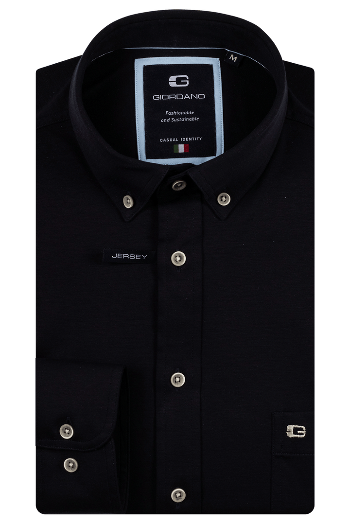 Giordano Ivy Liquid Cotton Overhemd - Blauw