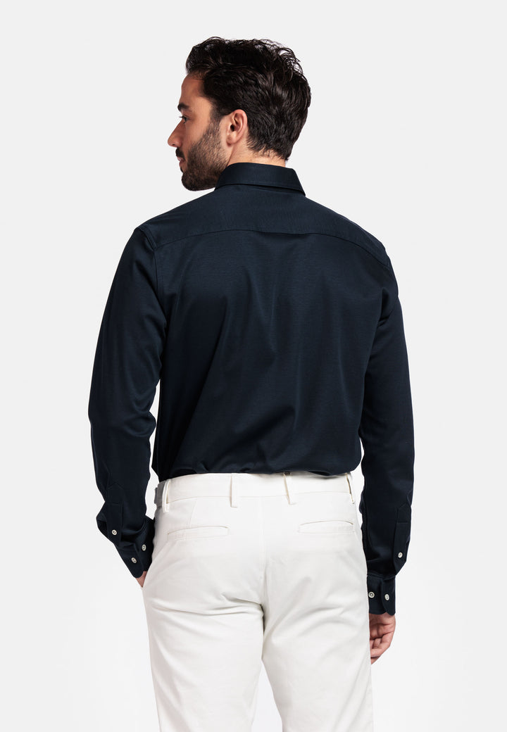 Giordano Ivy Liquid Cotton Overhemd - Blauw