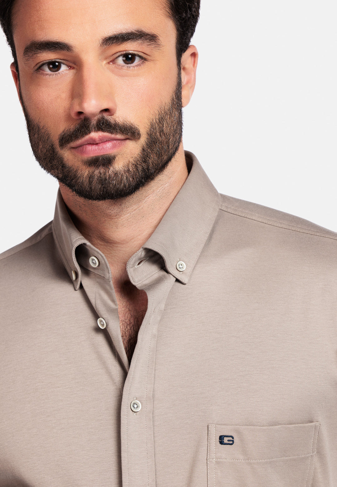 Giordano Ivy Liquid Cotton Overhemd - Beige