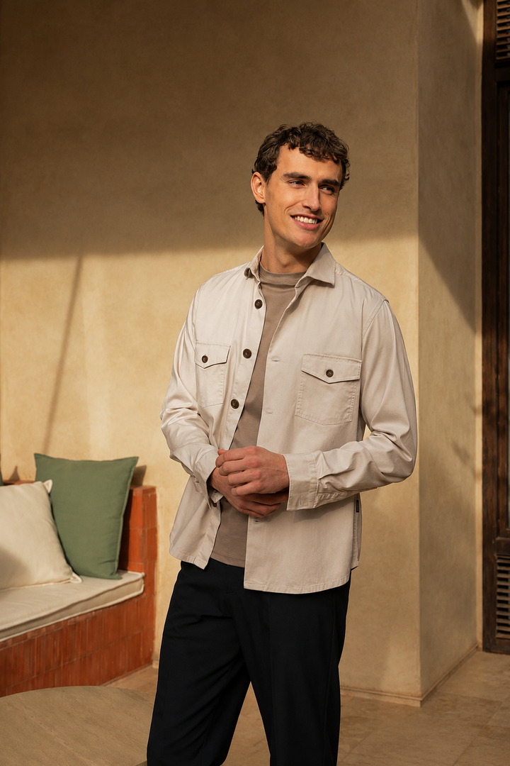 Giordano Salerno Overshirt - Beige