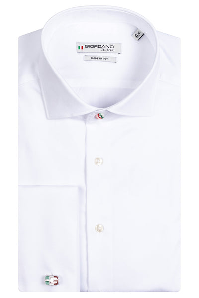 GIORDANO Wit Lange Mouw Modern fit Classic Effen Overshirt 317874 10 - Overshirt - Giordano Tailored - GIORDANO Wit Lange Mouw Modern fit Classic Effen Overshirt 317874 10 - 317874/10/37